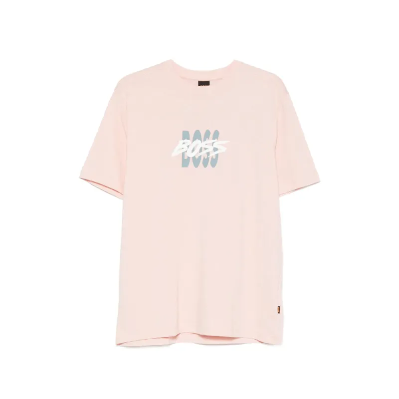 T-Shirt Pink Cotton made by Hugo Boss