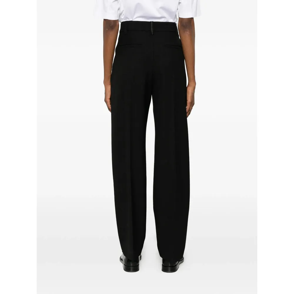 Straight Trousers Virgin Wool Black sold by Lord & Taylor product image thumbnail 3