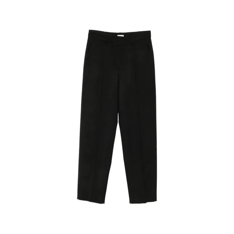 Straight Trousers Virgin Wool Black made by Brunello Cucinelli