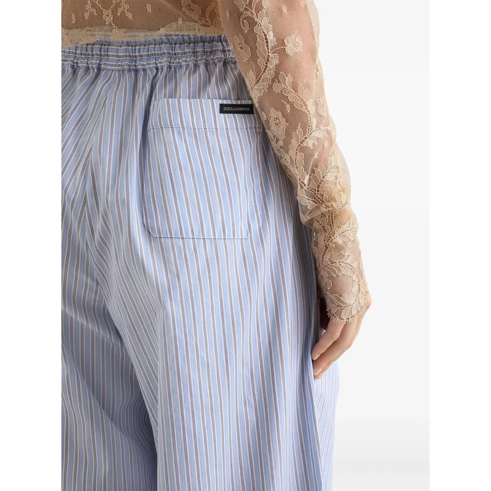 Trousers Wide-Leg Light Blue/White sold by Lord & Taylor product image thumbnail 4