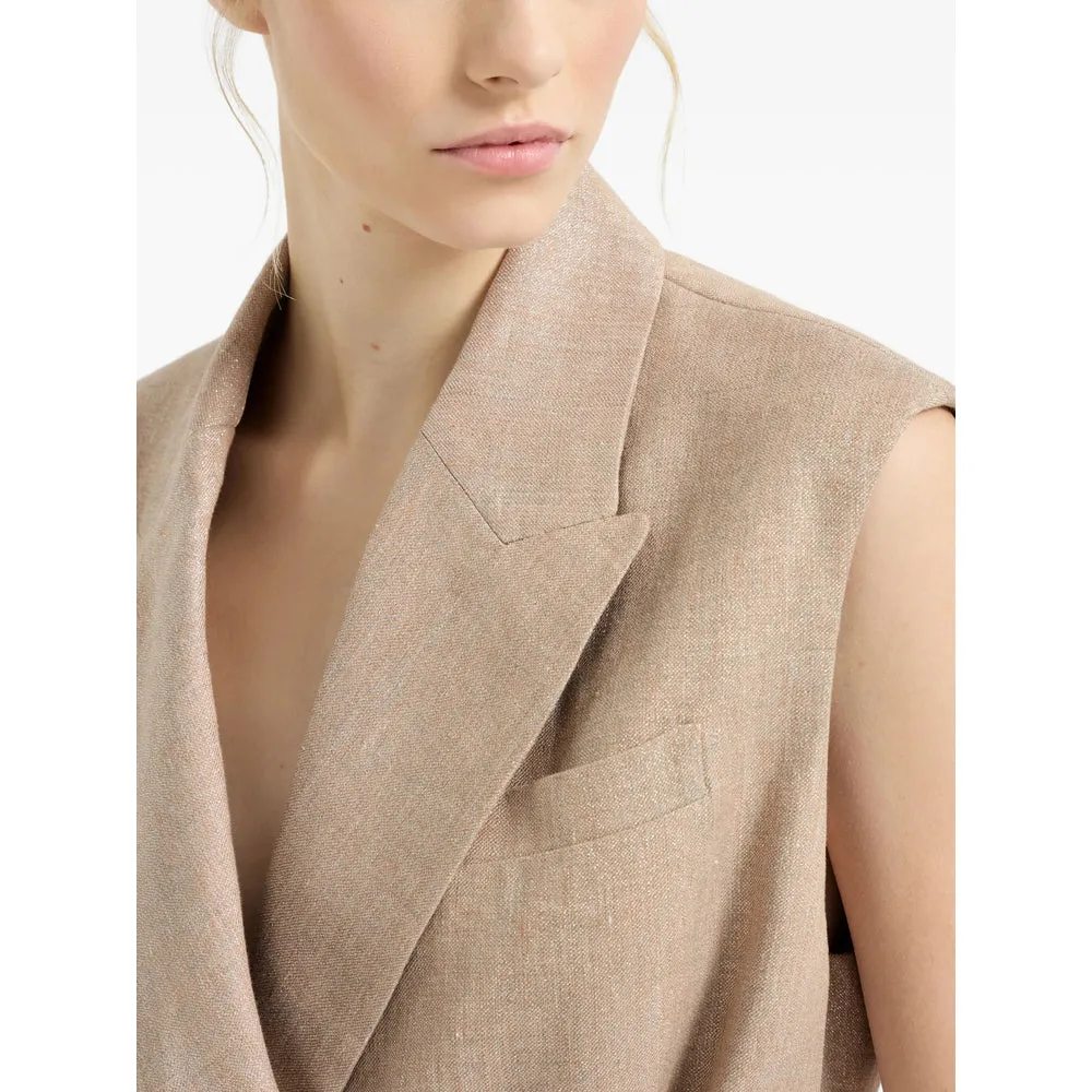 Linen Waistcoat Neutrals sold by Lord & Taylor product image thumbnail 3