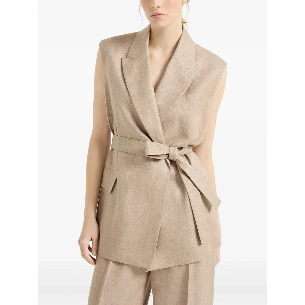 Linen Waistcoat Neutrals sold by Lord & Taylor product image thumbnail 5
