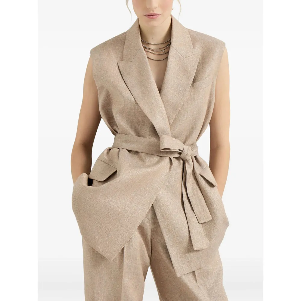 Linen Waistcoat Neutrals sold by Lord & Taylor product image thumbnail 2