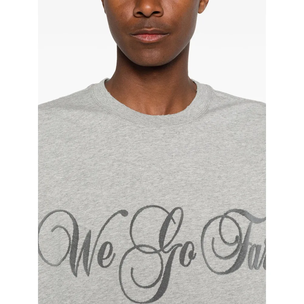 T-shirt WE GO FAR Grey Cotton sold by Lord & Taylor product image thumbnail 2