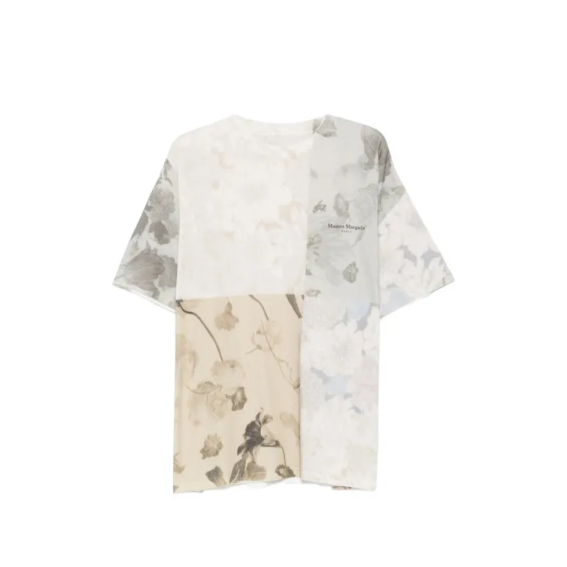 Crew Neck Cotton T-shirt Neutrals made by Maison Margiela
