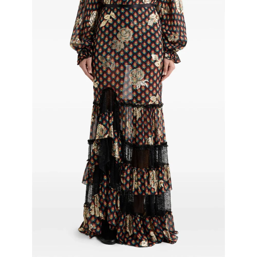 Silk Skirt in Black sold by Lord & Taylor product image thumbnail 4