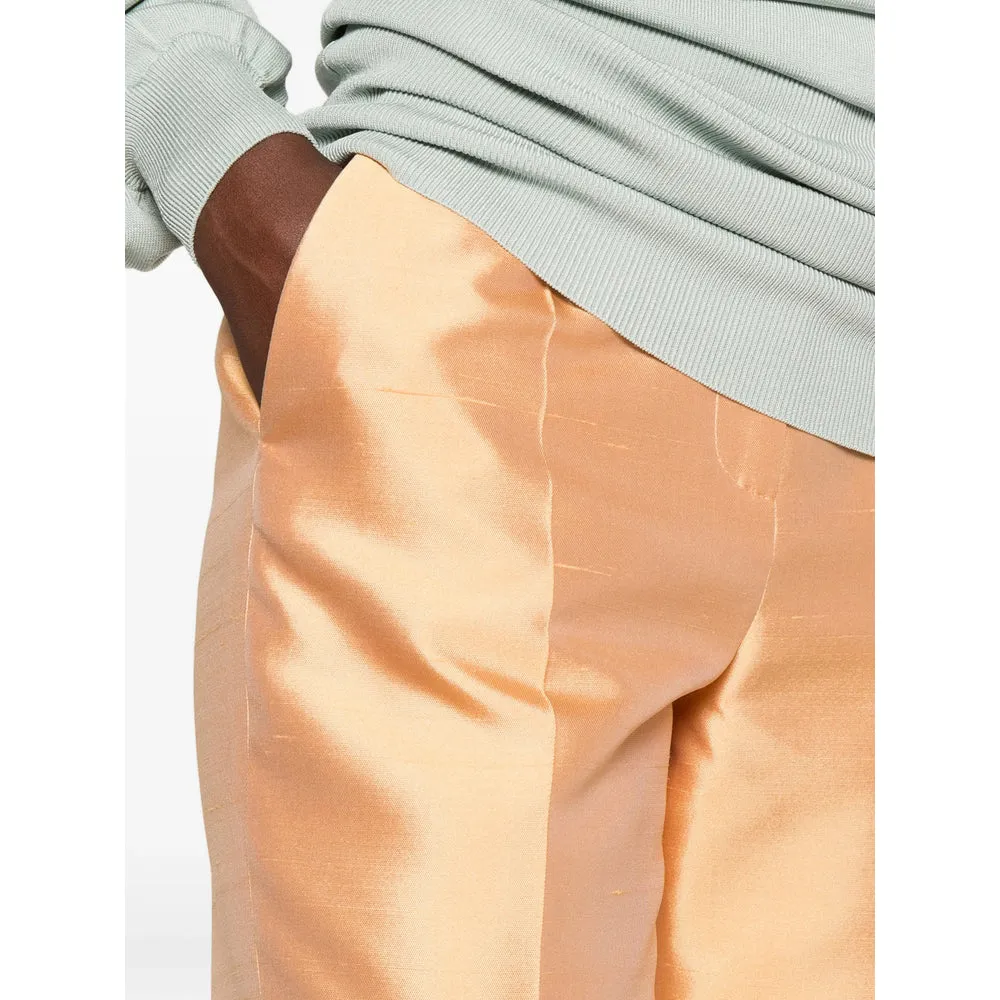 Tailored Silk Trousers Orange sold by Lord & Taylor product image thumbnail 5
