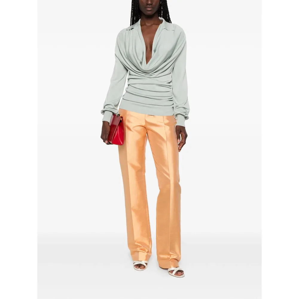 Tailored Silk Trousers Orange sold by Lord & Taylor product image thumbnail 2