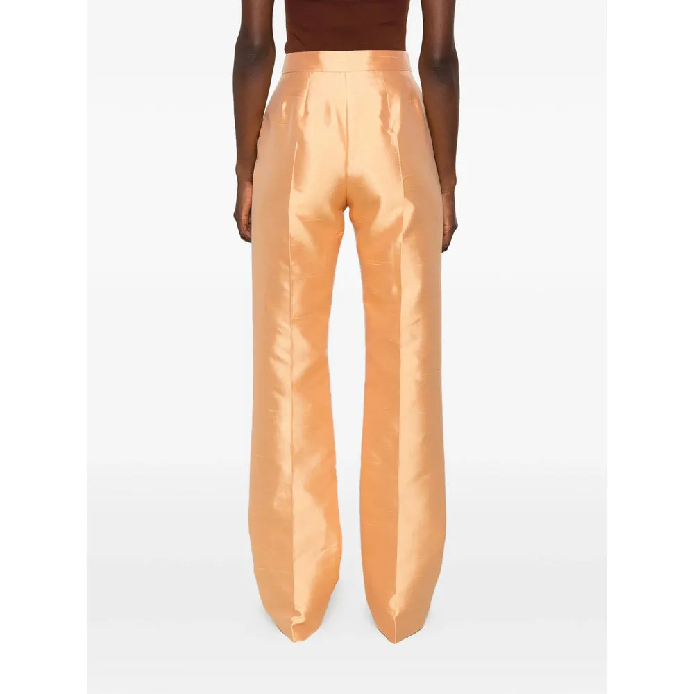 Tailored Silk Trousers Orange sold by Lord & Taylor product image thumbnail 3