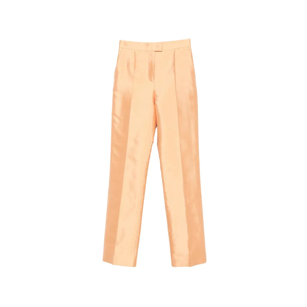 Tailored Silk Trousers Orange sold by Lord & Taylor