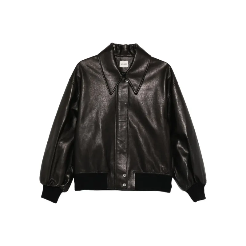 Leather Jacket Lambskin Black made by KHAITE