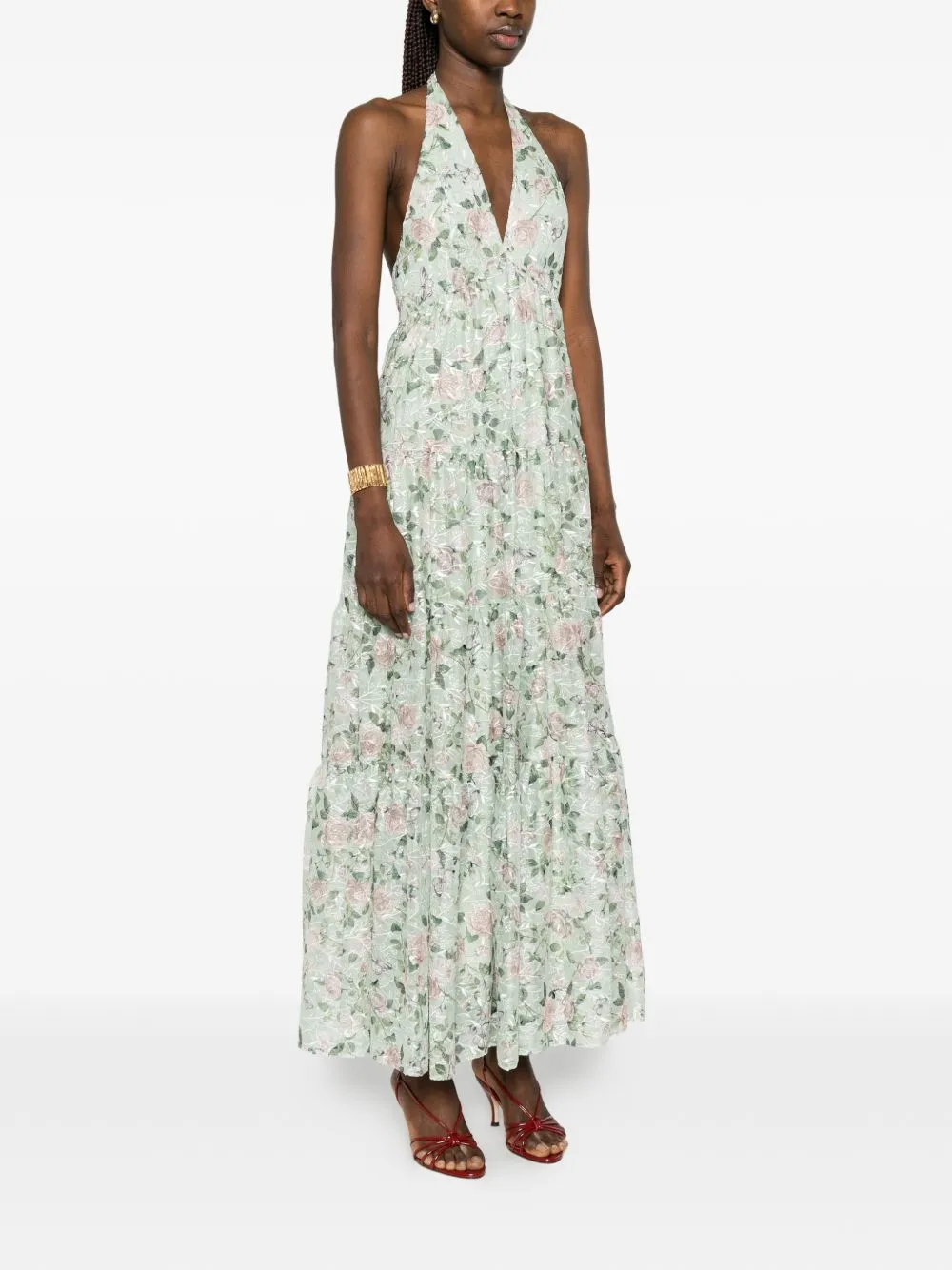 MAURA PRINTED MAXI DRESS sold by Lord & Taylor product image thumbnail 3