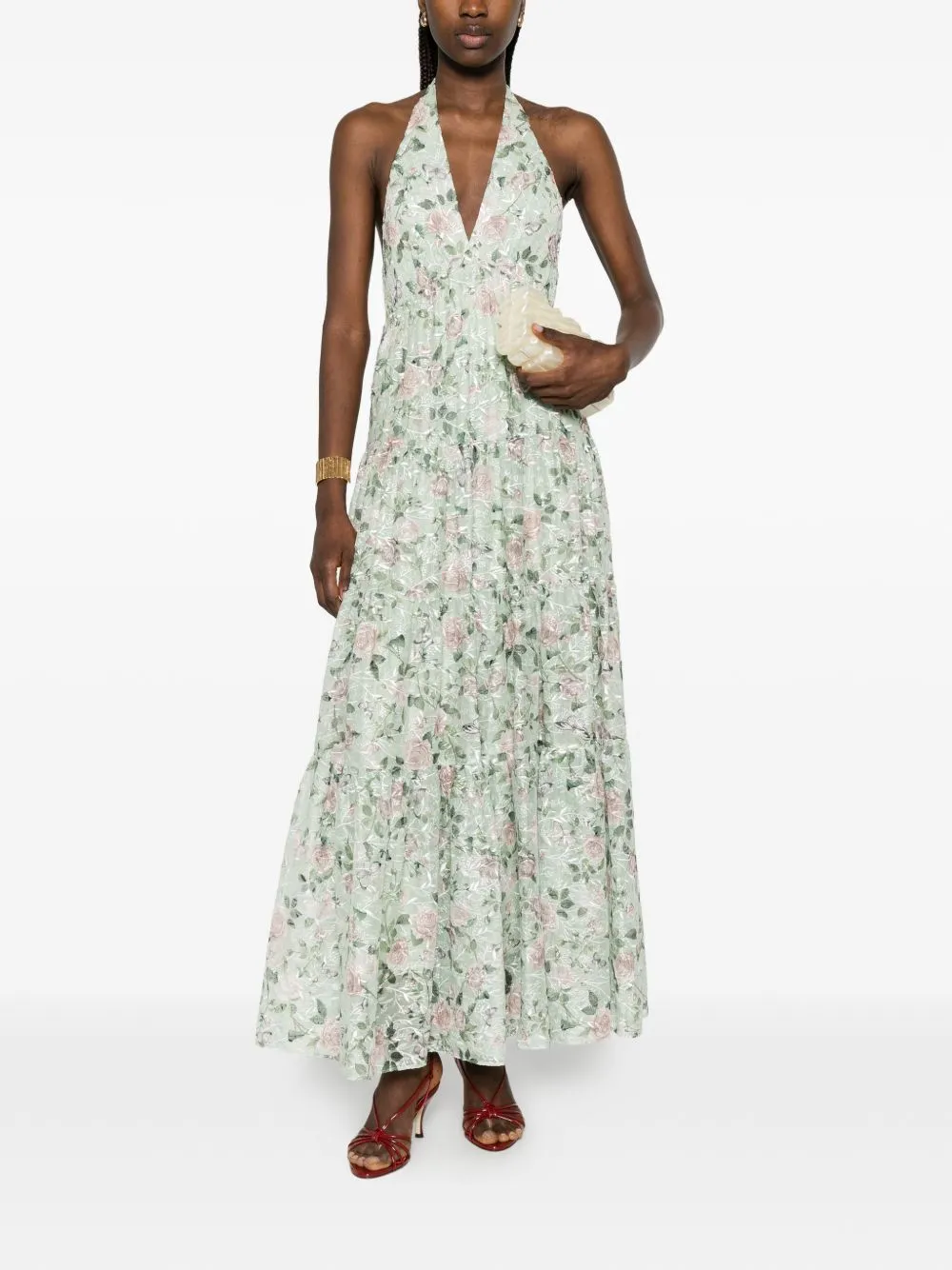 MAURA PRINTED MAXI DRESS sold by Lord & Taylor product image thumbnail 4