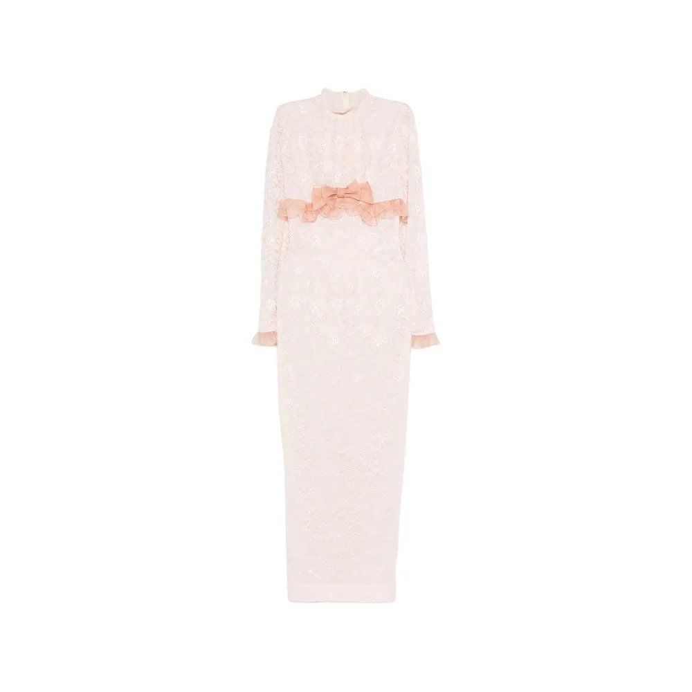 Pink Lace Dress with Bow Detail sold by Lord & Taylor