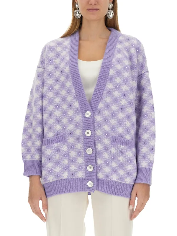 V-Neck Cardigan made by Alessandra Rich