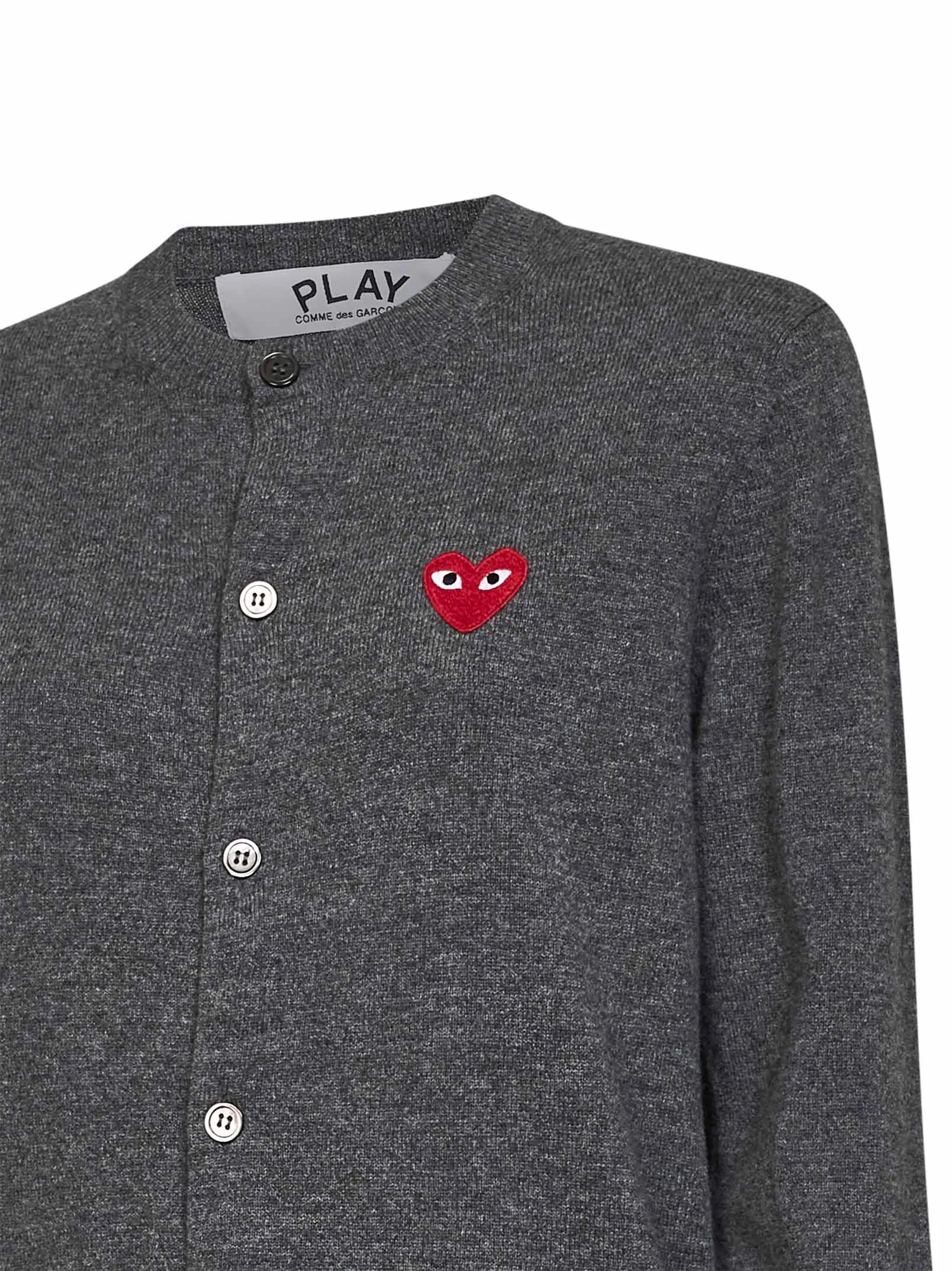 Cardigan Grey Wool Red Heart Emblem sold by Lord & Taylor product image thumbnail 3