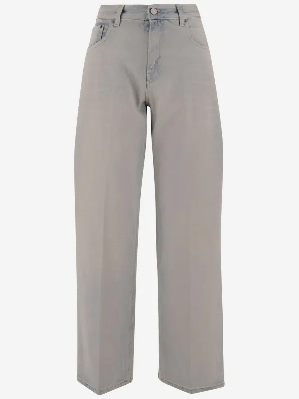 Cotton Jeans Light Grey made by Haikure