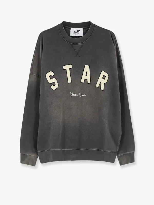 Cotton Sweatshirt Grey made by Golden Goose