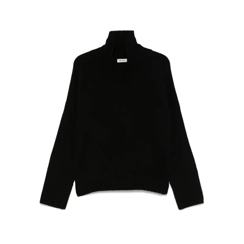 Sweater Cashmere Black made by Soft Goat