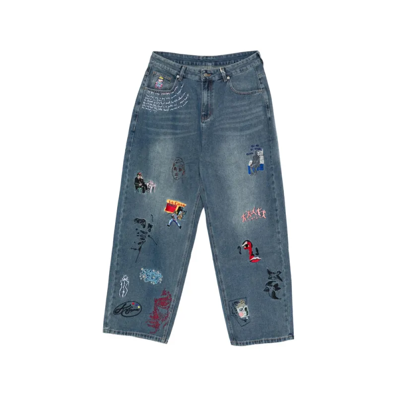 Jeans Straight-Leg Blue made by KidSuper Studios
