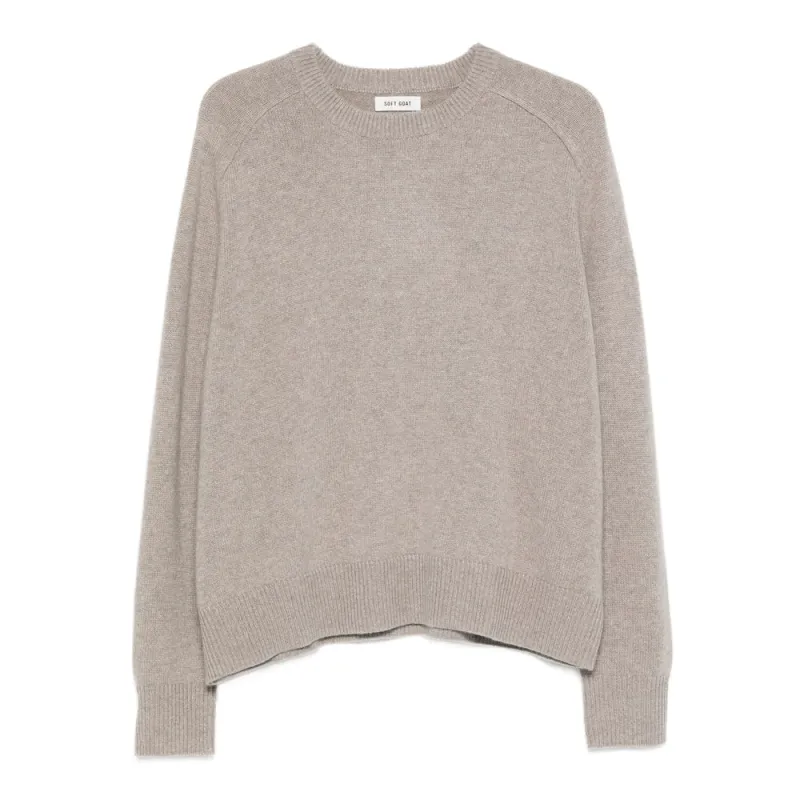 Sweater 100% Cashmere Grey made by Soft Goat