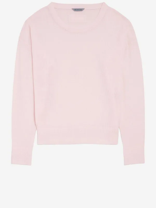 Sweater Cashmere Pink made by Balenciaga