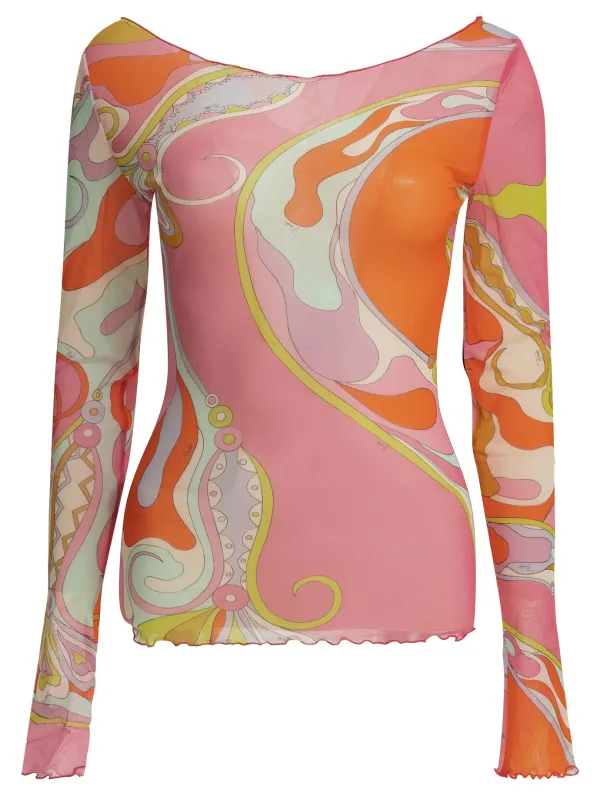 "ORCHIDEE" FITTED TOP made by Emilio Pucci