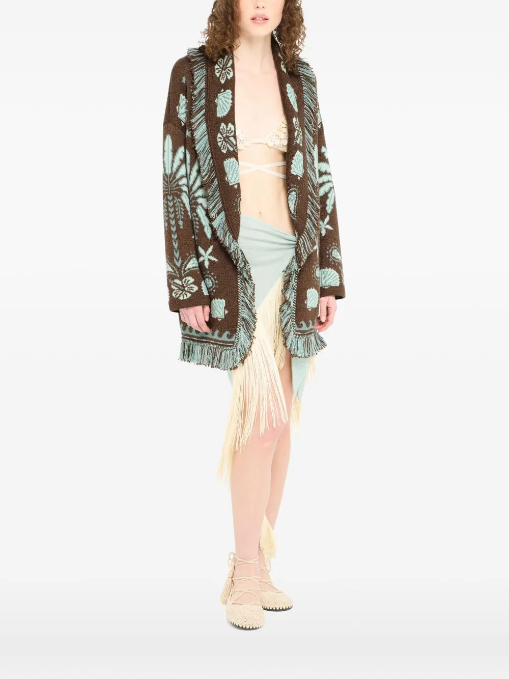 ECHOES OF THE ISLAND WOOL AND COTTON CARDIGAN sold by Lord & Taylor product image thumbnail 2