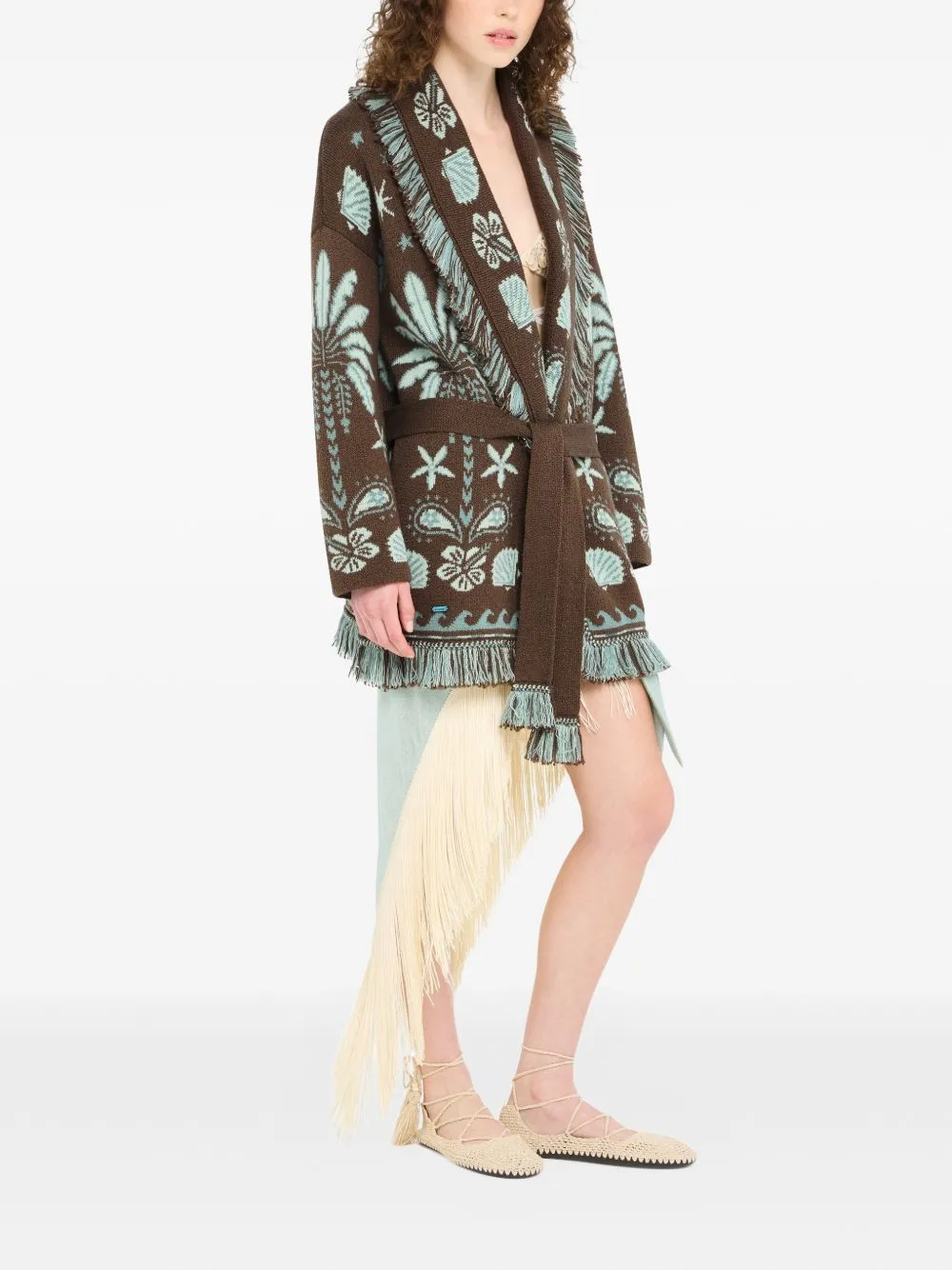 ECHOES OF THE ISLAND WOOL AND COTTON CARDIGAN sold by Lord & Taylor product image thumbnail 4