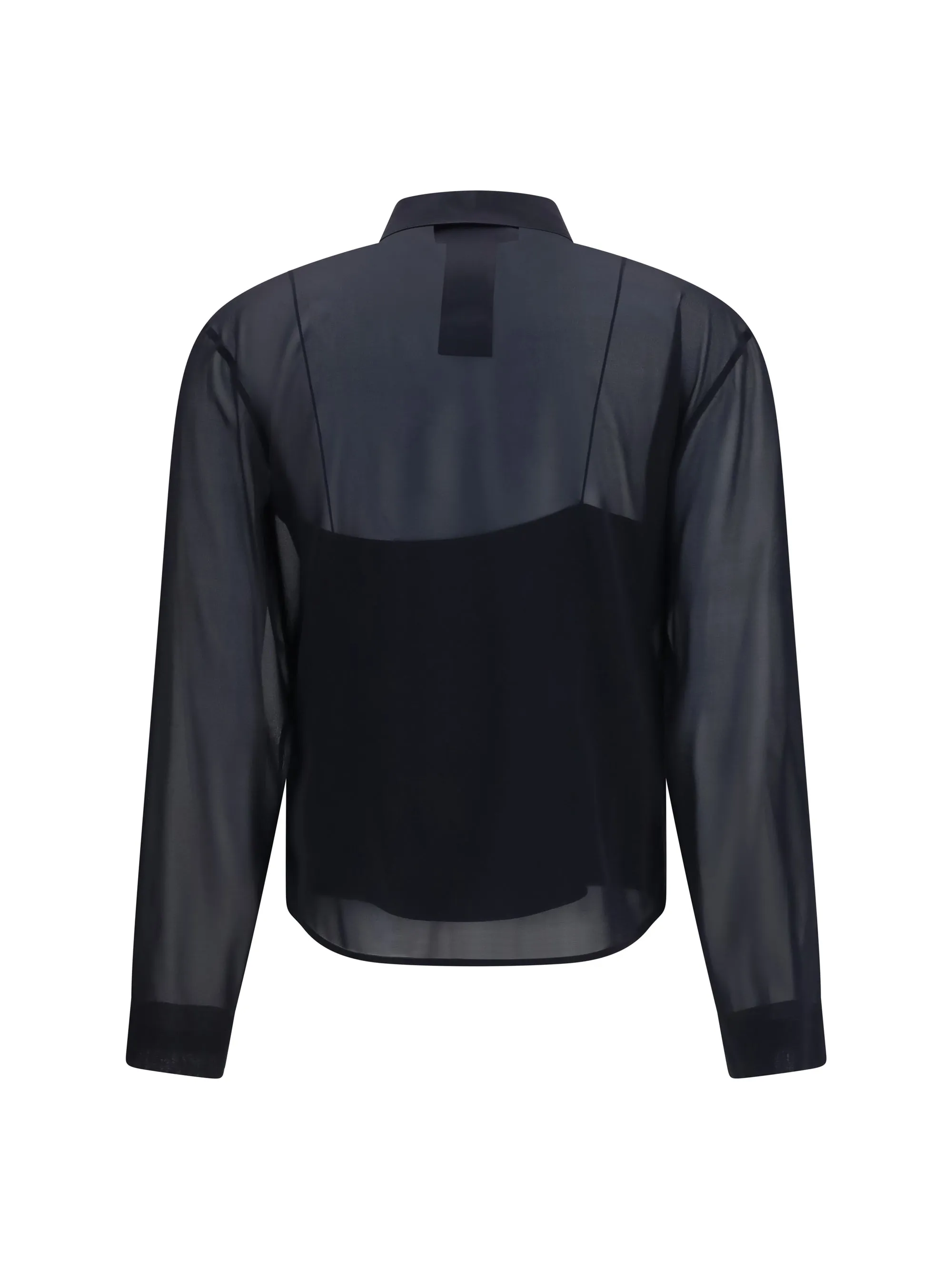 Shirt Stretch Silk Chiffon Black sold by Lord & Taylor product image thumbnail 2
