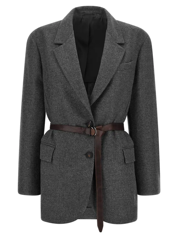 Single-breasted blazer made by Brunello Cucinelli