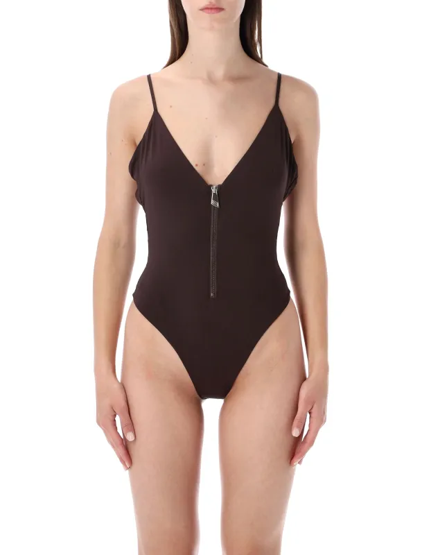 THE ATTICO ZIP-UP SWIMSUIT made by The Attico