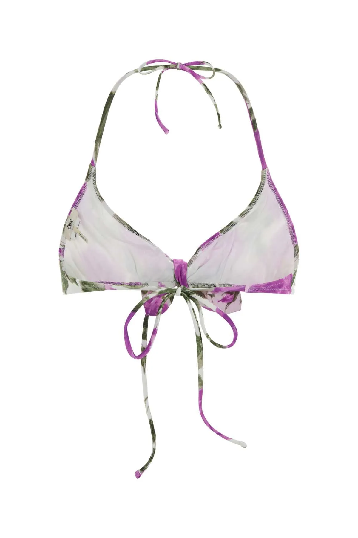 PRINTED STRETCH NYLON BIKINI TOP sold by Lord & Taylor product image thumbnail 2