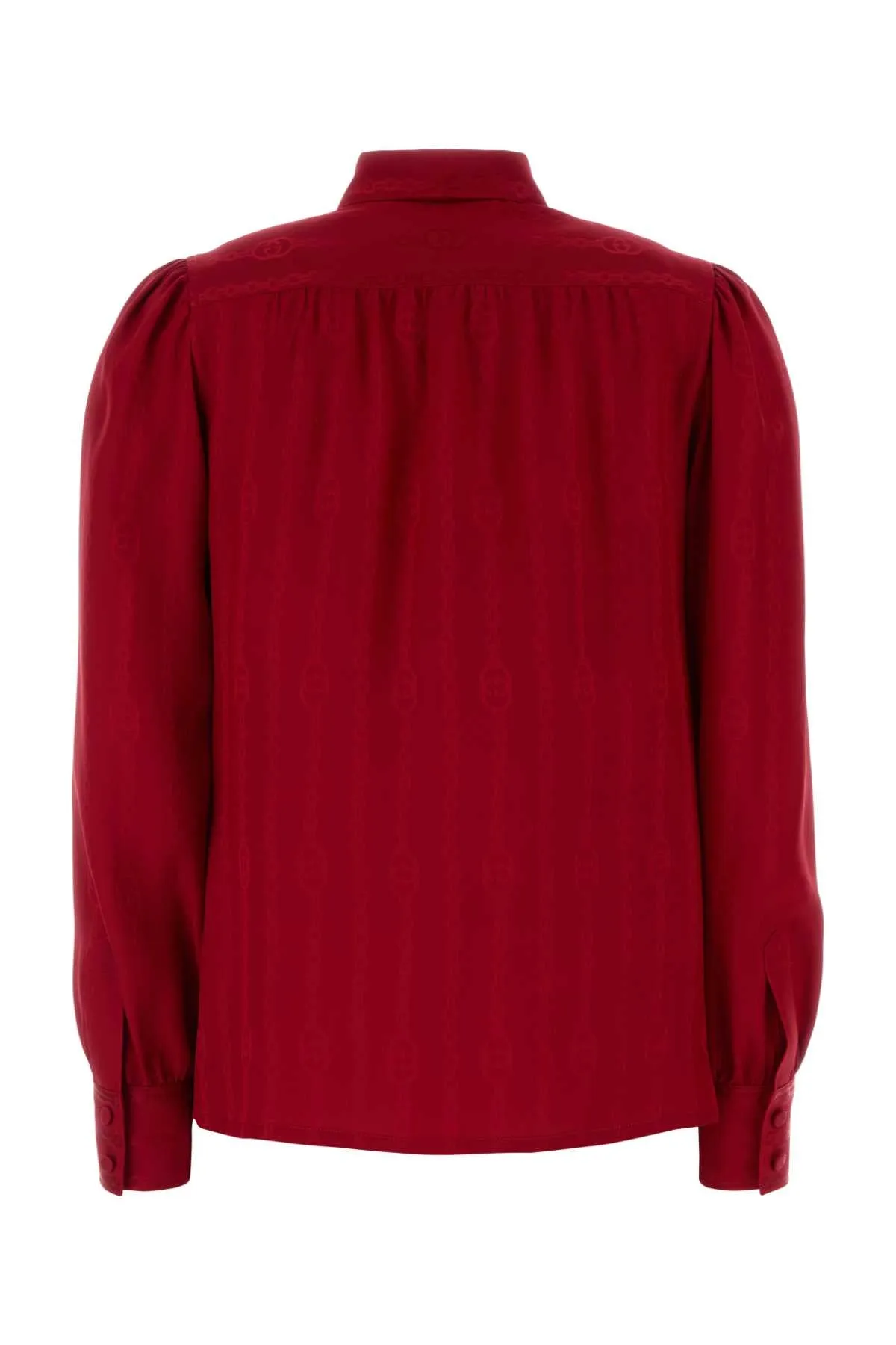 RED SILK SHIRT sold by Lord & Taylor product image thumbnail 2