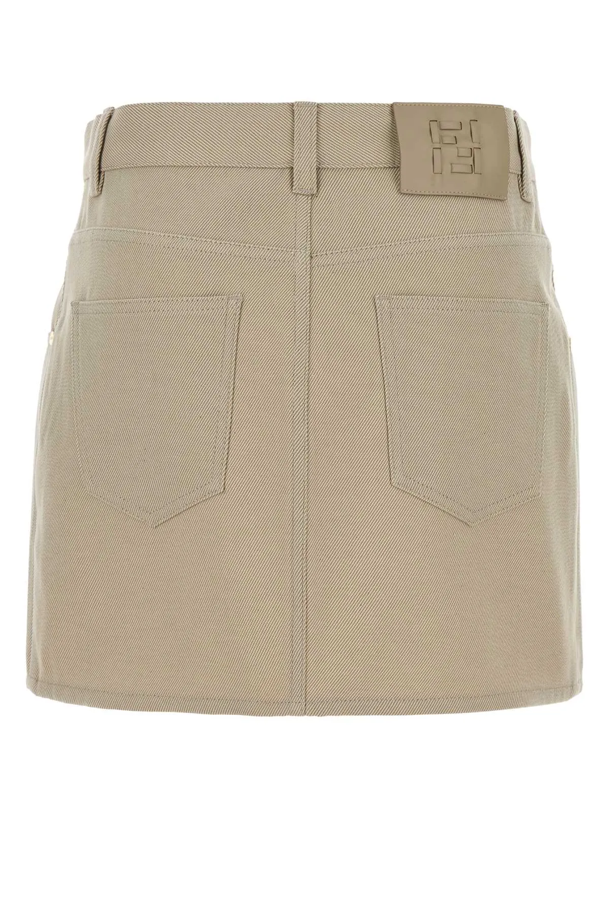 BEIGE DRILL MINI SKIRT sold by Lord & Taylor product image thumbnail 2