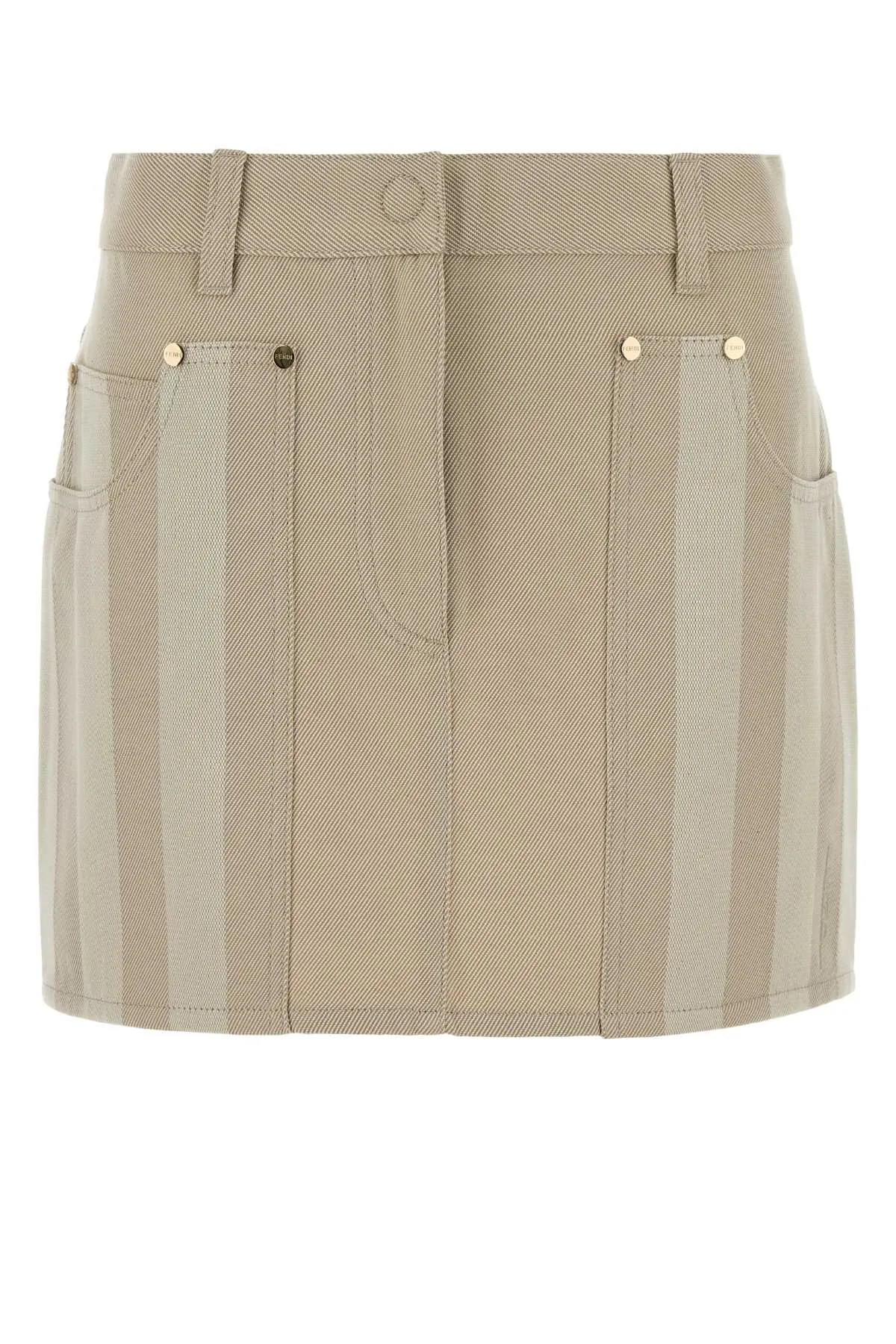 BEIGE DRILL MINI SKIRT sold by Lord & Taylor