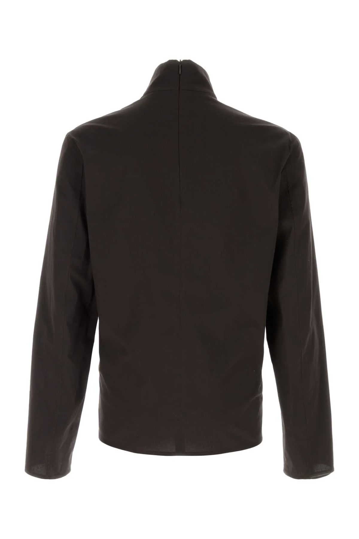 DARK BROWN STRETCH POPLIN SHIRT sold by Lord & Taylor product image thumbnail 2