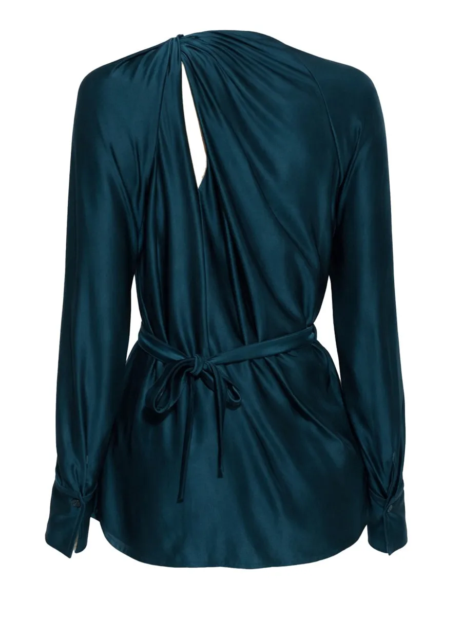 DRAPED BLOUSE sold by Lord & Taylor product image thumbnail 3