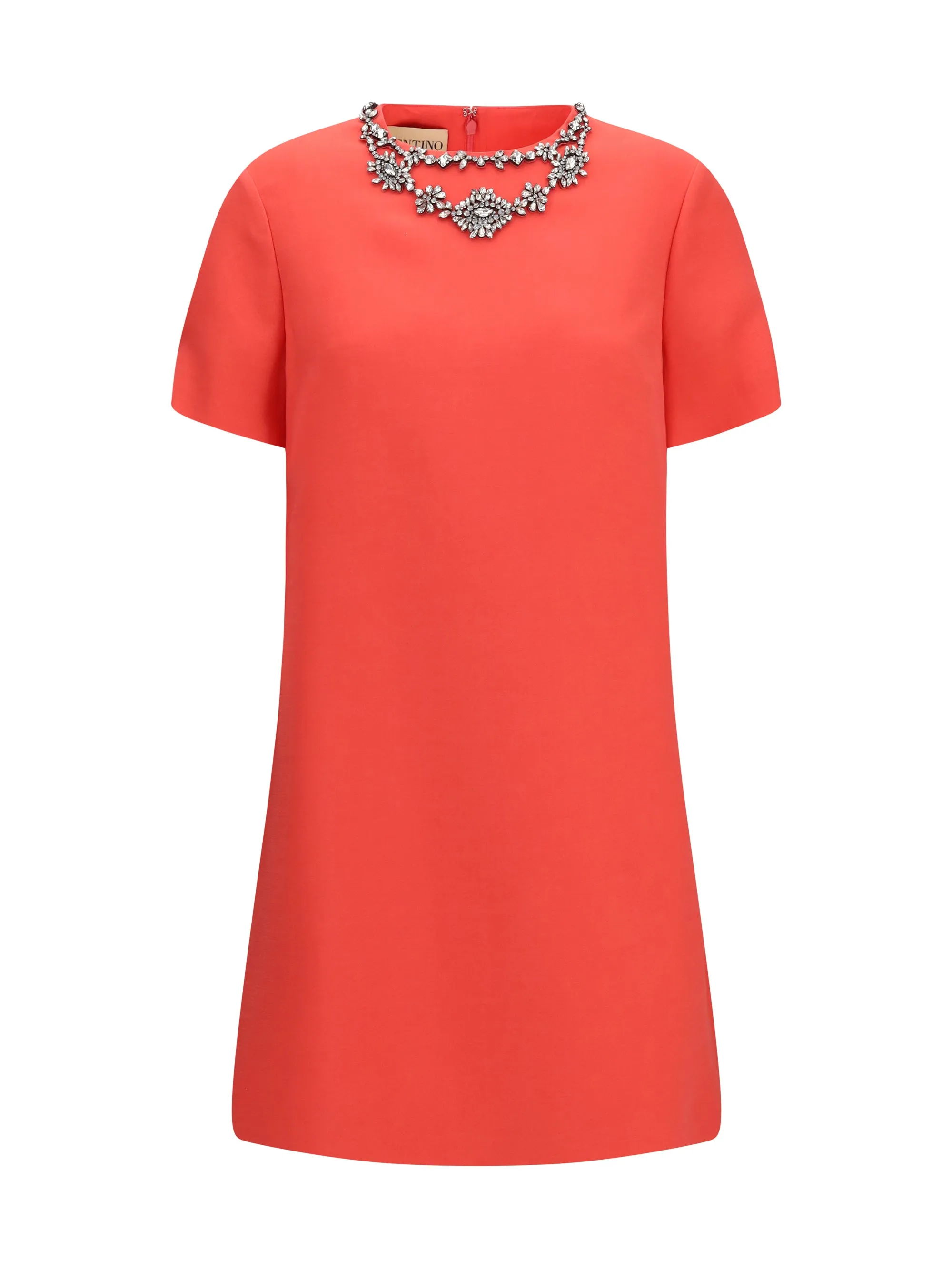 Dress Crew-Neck Coral Pink/Silver sold by Lord & Taylor