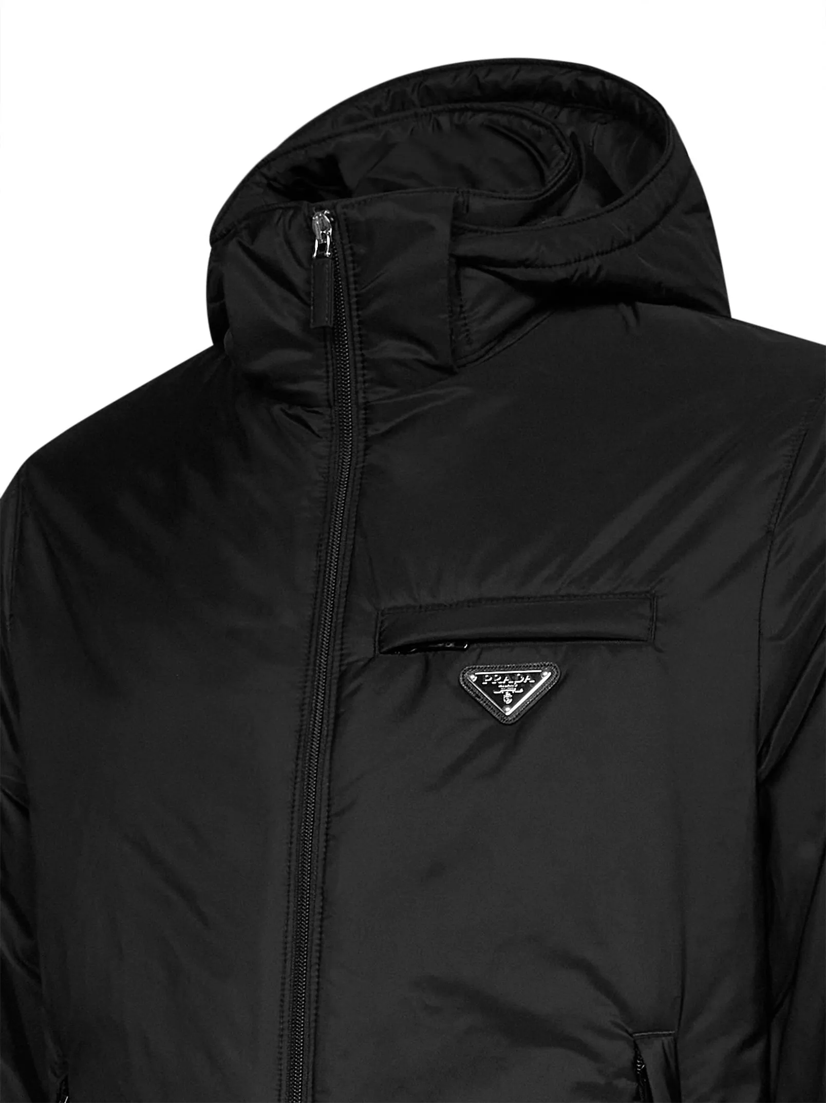 Hooded Down Jacket Re-Nylon Black sold by Lord & Taylor product image thumbnail 3