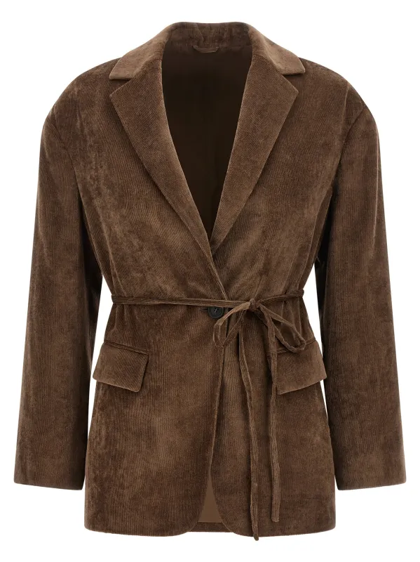 Velvet blazer made by Brunello Cucinelli