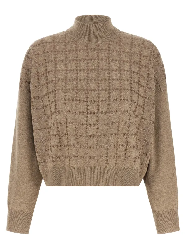 Sequin sweater made by Brunello Cucinelli