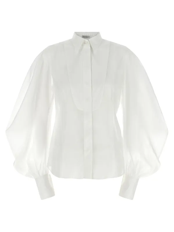 Organza shirt made by Brunello Cucinelli