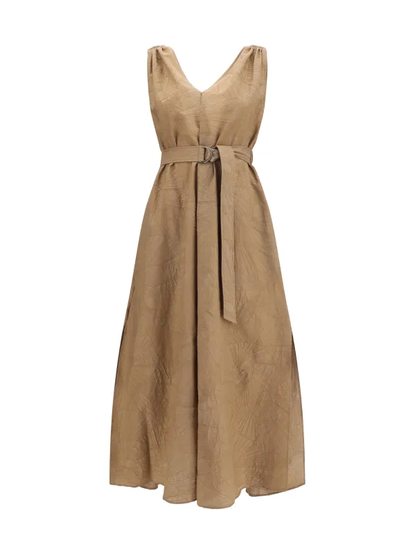 Midi Dress Wood made by Brunello Cucinelli