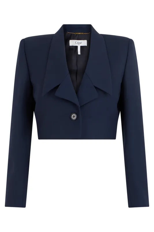 CROP JACKET IN WOOL made by Chloe