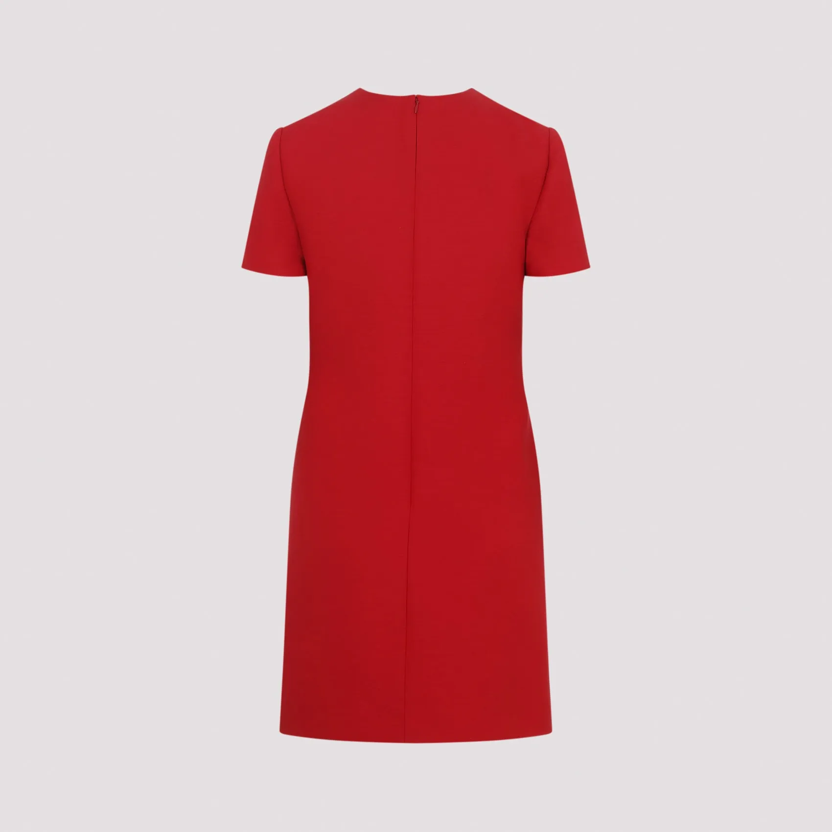 Valentino Wool Mini Dress, Red with Gold Vlogo sold by Lord & Taylor product image thumbnail 4