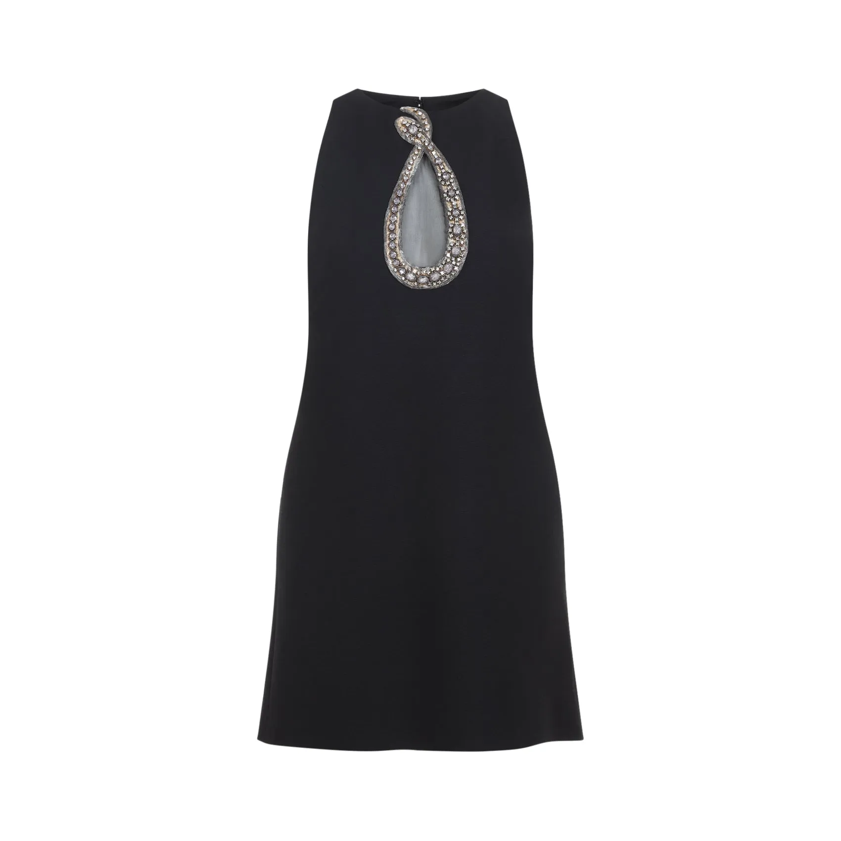 Valentino Mini Dress, Black with Crystal Embellishment sold by Lord & Taylor product image thumbnail 2