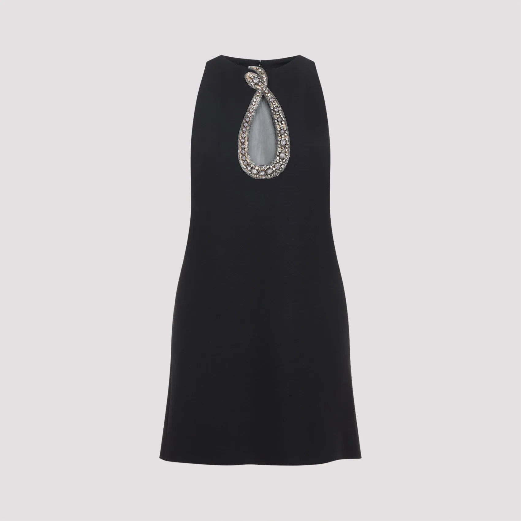 Valentino Mini Dress, Black with Crystal Embellishment sold by Lord & Taylor