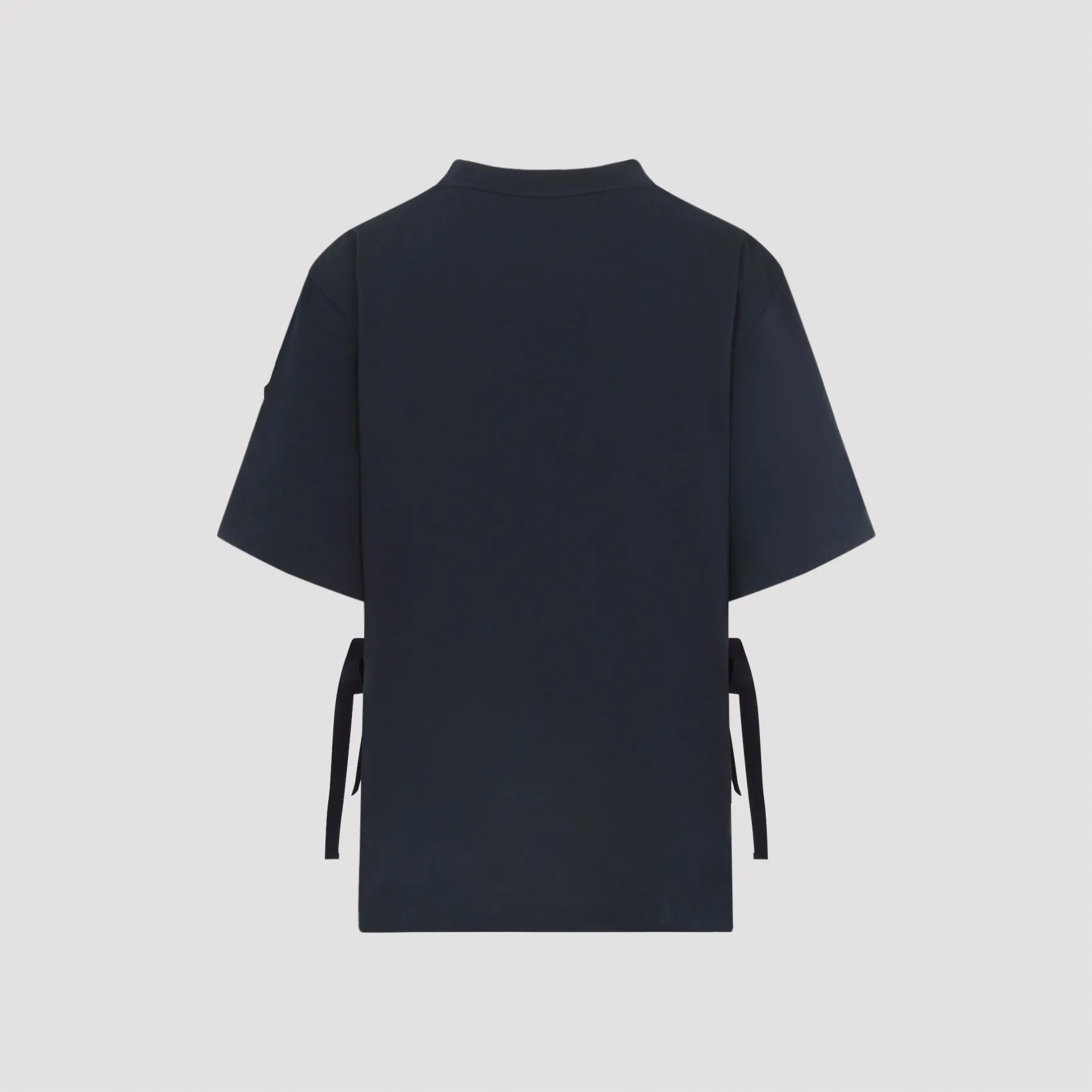 Moncler Cotton T-Shirt, Navy with Embroidered Detail sold by Lord & Taylor product image thumbnail 4
