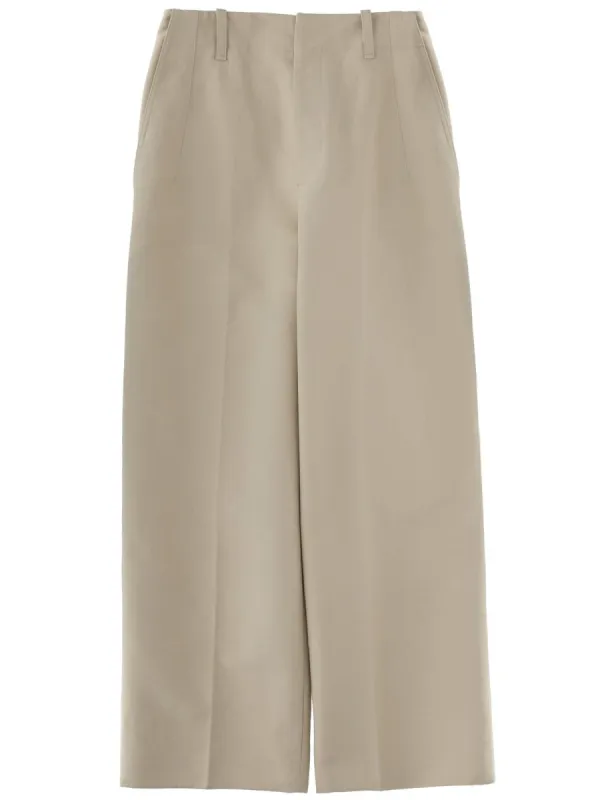 Beige Straight Leg Pants made by Jacquemus